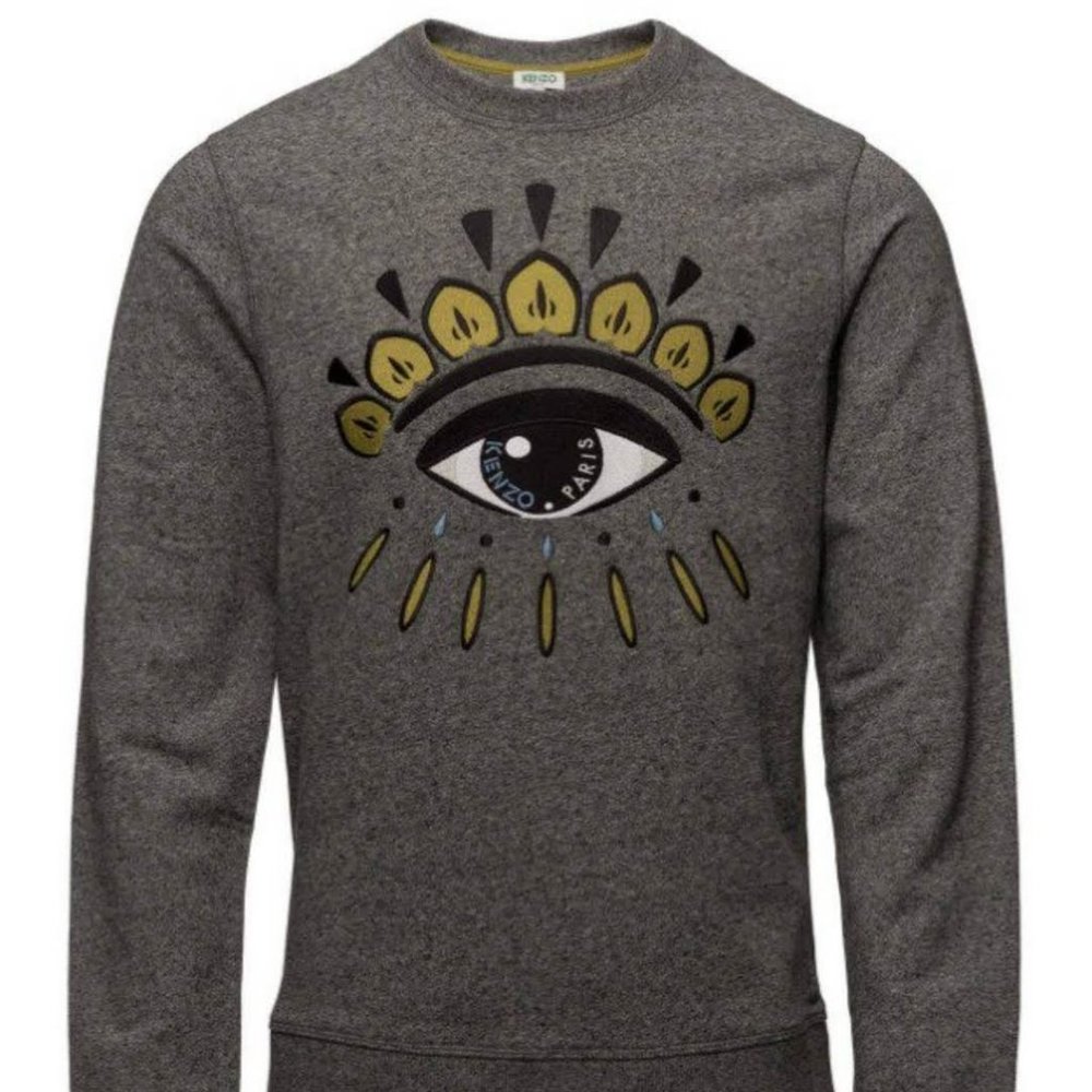 Kenzo Embroidered Eye Icon Sweatshirt Gray S